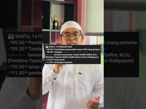 🌙 *Tebar ilmu & sembako untuk kaum muslimin pra-sejahtera bersama Mufid Islamic School* 🌙